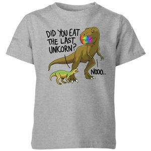 Did You Eat The Last Unicorn? Kids' T-Shirt - Grey