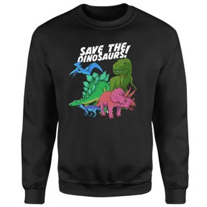 Save The Dinosaurs Sweatshirt - Black