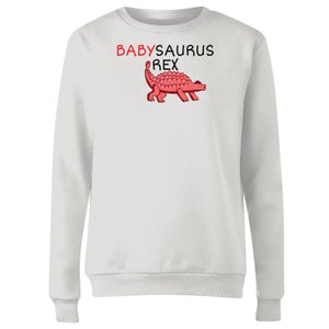 Babysaurus Women's Sweatshirt - White