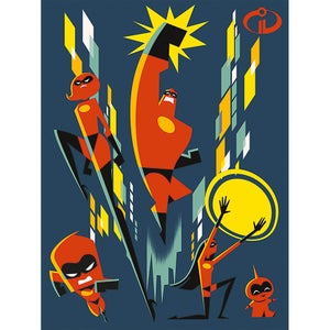Incredibles 2 (Team) 60 x 80cm Canvas