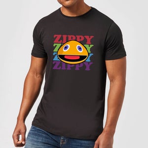 Rainbow Zippy Club Men's T-Shirt - Black