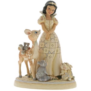 Statuetta di Biancaneve "Gli amici del bosco" linea White Wonderland, Disney Traditions