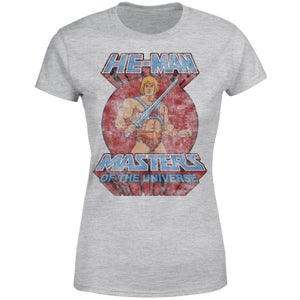 He-Man Distressed Women's T-Shirt - Grey