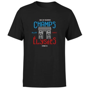Champs Elysees Men's T-Shirt - Black