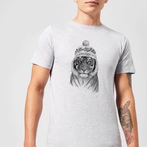 Balazs Solti Winter Tiger Men's T-Shirt - Grey