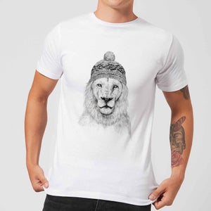 Balazs Solti Lion With Hat Men's T-Shirt - White