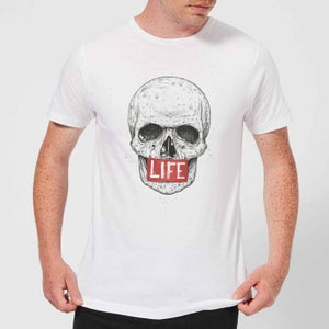 Balazs Solti Life Skull Men's T-Shirt - White