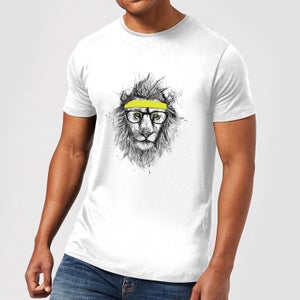 Balazs Solti Lion And Sweatband Men's T-Shirt - White
