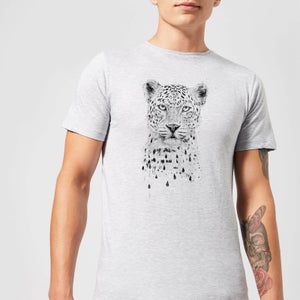 Balazs Solti Leopard Men's T-Shirt - Grey