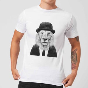 Balazs Solti Monocle Lion Men's T-Shirt - White