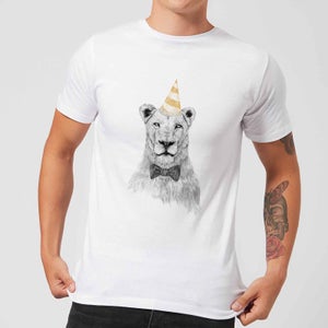 Balazs Solti Party Lion Men's T-Shirt - White
