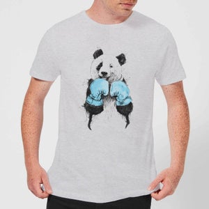 Balazs Solti Boxing Panda Men's T-Shirt - Grey