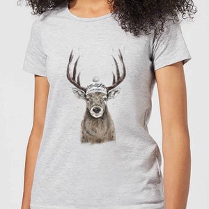 Balazs Solti Winter Deer Women's T-Shirt - Grey