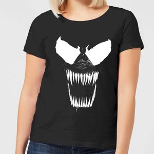 Camiseta Marvel Venom Dientes - Mujer - Negro