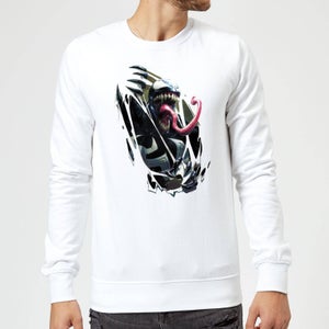 Venom Chest Burst Sweatshirt - White
