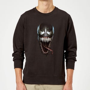 Venom Face Photographic Sweatshirt - Black