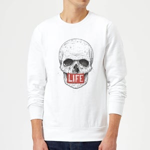 Balazs Solti Life Skull Sweatshirt - White