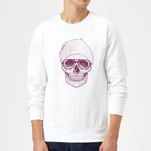 Balazs Solti Skull Sweatshirt - White