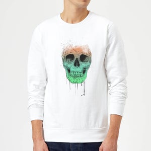 Balazs Solti Skull Sweatshirt - White