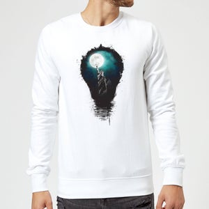 Balazs Solti NYC Moon Sweatshirt - White