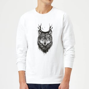 Balazs Solti Wolf Sweatshirt - White