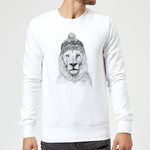 Balazs Solti Lion With Hat Sweatshirt - White
