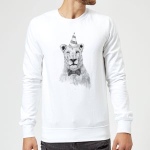 Balazs Solti Party Lion Sweatshirt - White