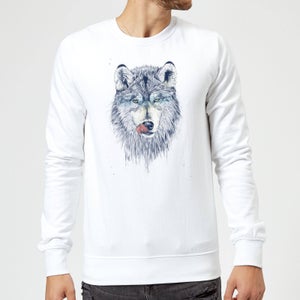 Balazs Solti Wolf Eyes Sweatshirt - White