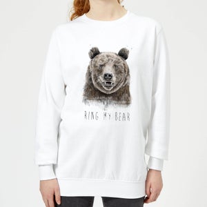 Ring My Bear Women's Sweatshirt - White