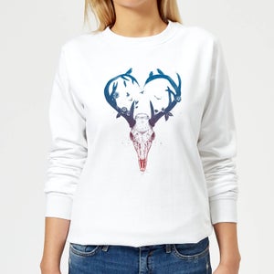 Antlers Women's Sweatshirt - White