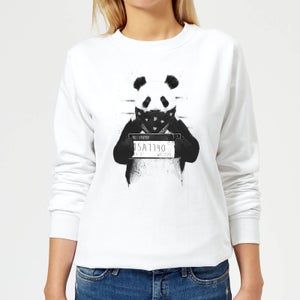 Bandana Panda Women's Sweatshirt - White