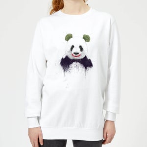 Joker Panda Women's Sweatshirt - White