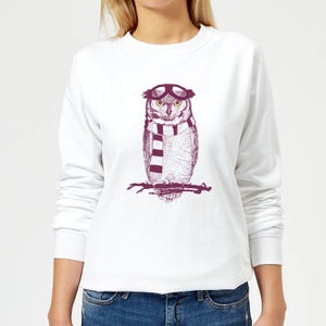 Winter Owl Women's Sweatshirt - White