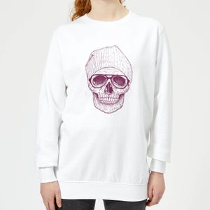 Skull Women's Sweatshirt - White