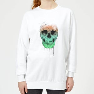 Skull Women's Sweatshirt - White