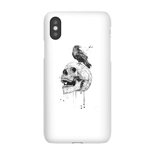 Balazs Solti Skull And Crow Phone Case for iPhone and Android
