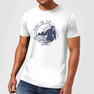 Native Shore Surf Or Die Men's T-Shirt - White