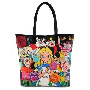 Loungefly Disney Alice in Wonderland Characters AOP Tote Bag