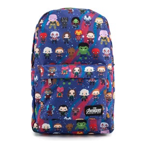 Loungefly Marvel Avengers Chibi AOP Backpack