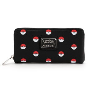 Loungefly Pokémon Black with Pokéballs AOP Wallet