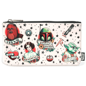Loungefly Star Wars Tattoo Flash Print Nylon Pencil Case