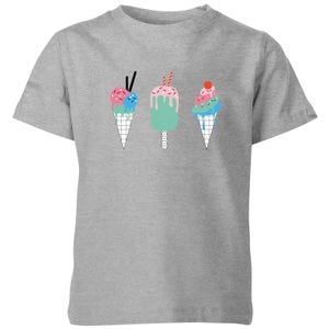 My Little Rascal Ice Creams Kids' T-Shirt - Grey