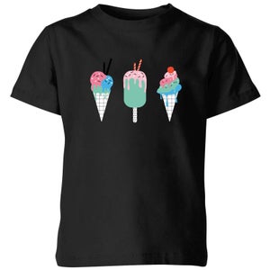 My Little Rascal Ice Creams Kids' T-Shirt - Black
