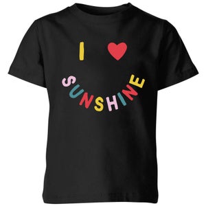 My Little Rascal I Love Sunshine Kids' T-Shirt - Black