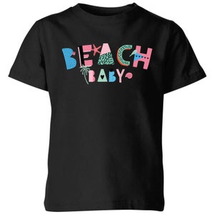 My Little Rascal Beach Baby Kids' T-Shirt - Black