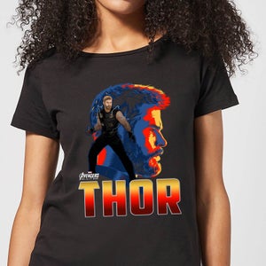 Avengers Thor Damen T-Shirt - Schwarz