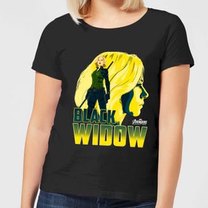 Avengers Schwarz Widow Damen T-Shirt - Schwarz