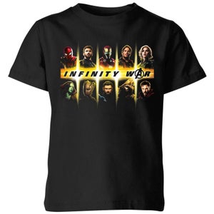 Avengers Team Lineup Kids' T-Shirt - Black