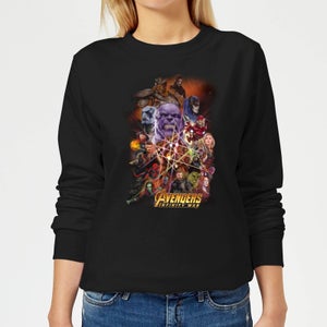 Avengers Team Portrait Women's Sweatshirt - Black