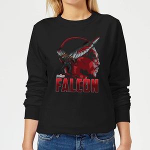 Avengers Falcon Women's Sweatshirt - Black